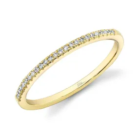 0.08ctw Diamond Band Ring, 14K Yellow Gold