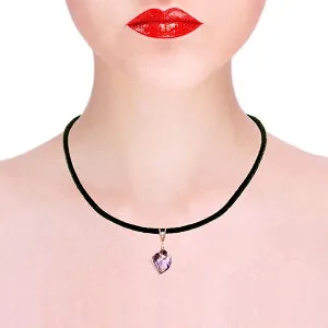 10.76 Carat 14K Solid Rose Gold Savoire Vivre Amethyst Necklace