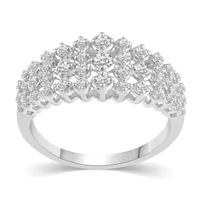 1/2CT TW Diamond Anniversary Ring in Sterling Silver