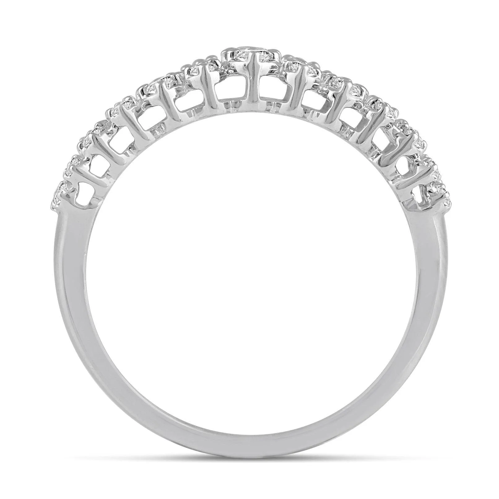 1/2CT TW Diamond Anniversary Ring in Sterling Silver