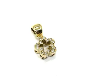 1/3 ctw Diamond Open Flower Shaped Pendant