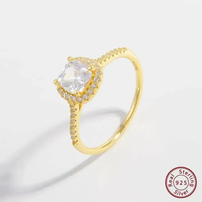 14K Gold Plated Elegant Zircon Ring