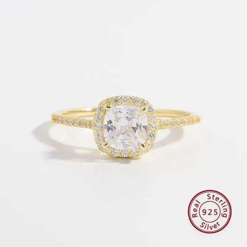 14K Gold Plated Elegant Zircon Ring