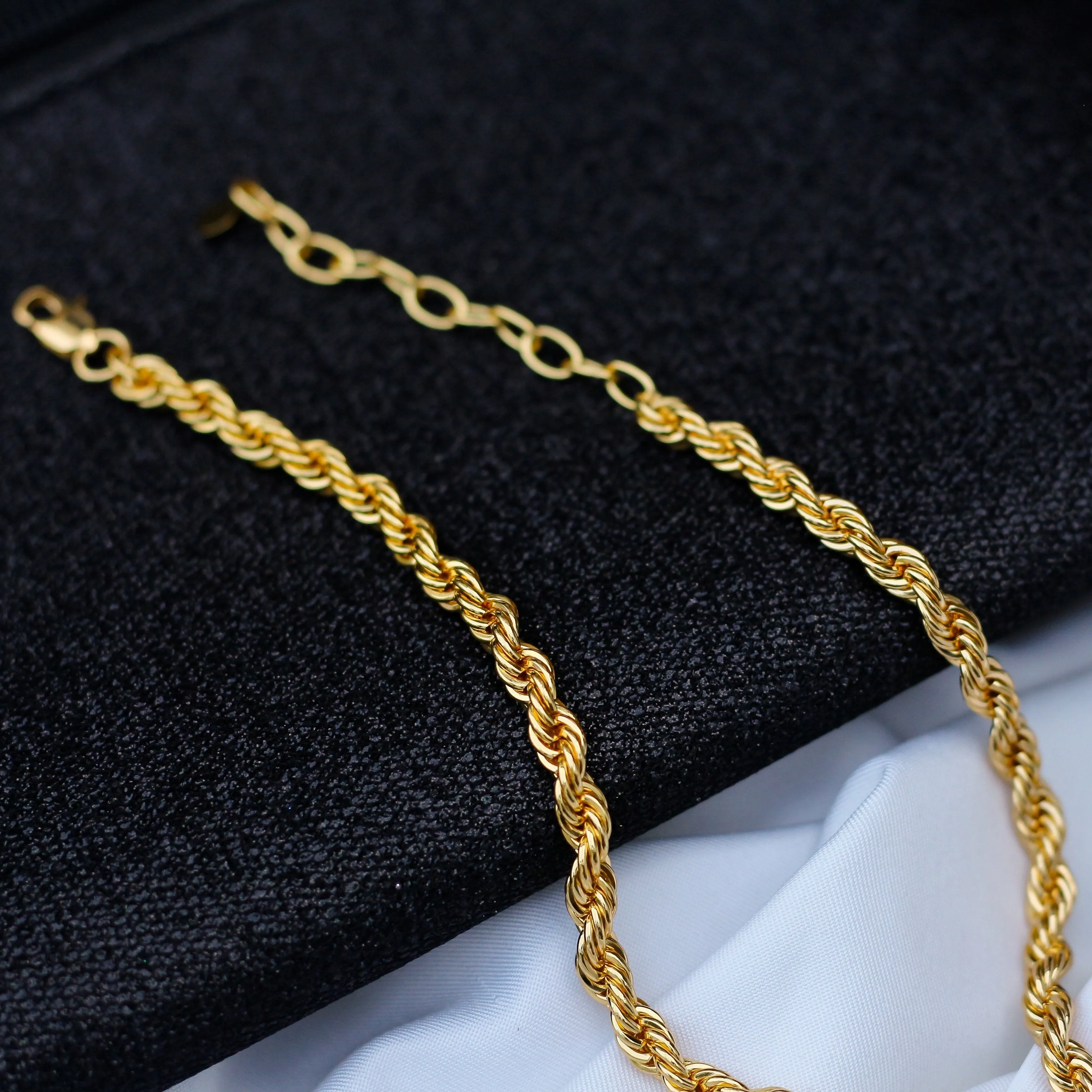 18K Gold-Filled Twisted Rope Necklace