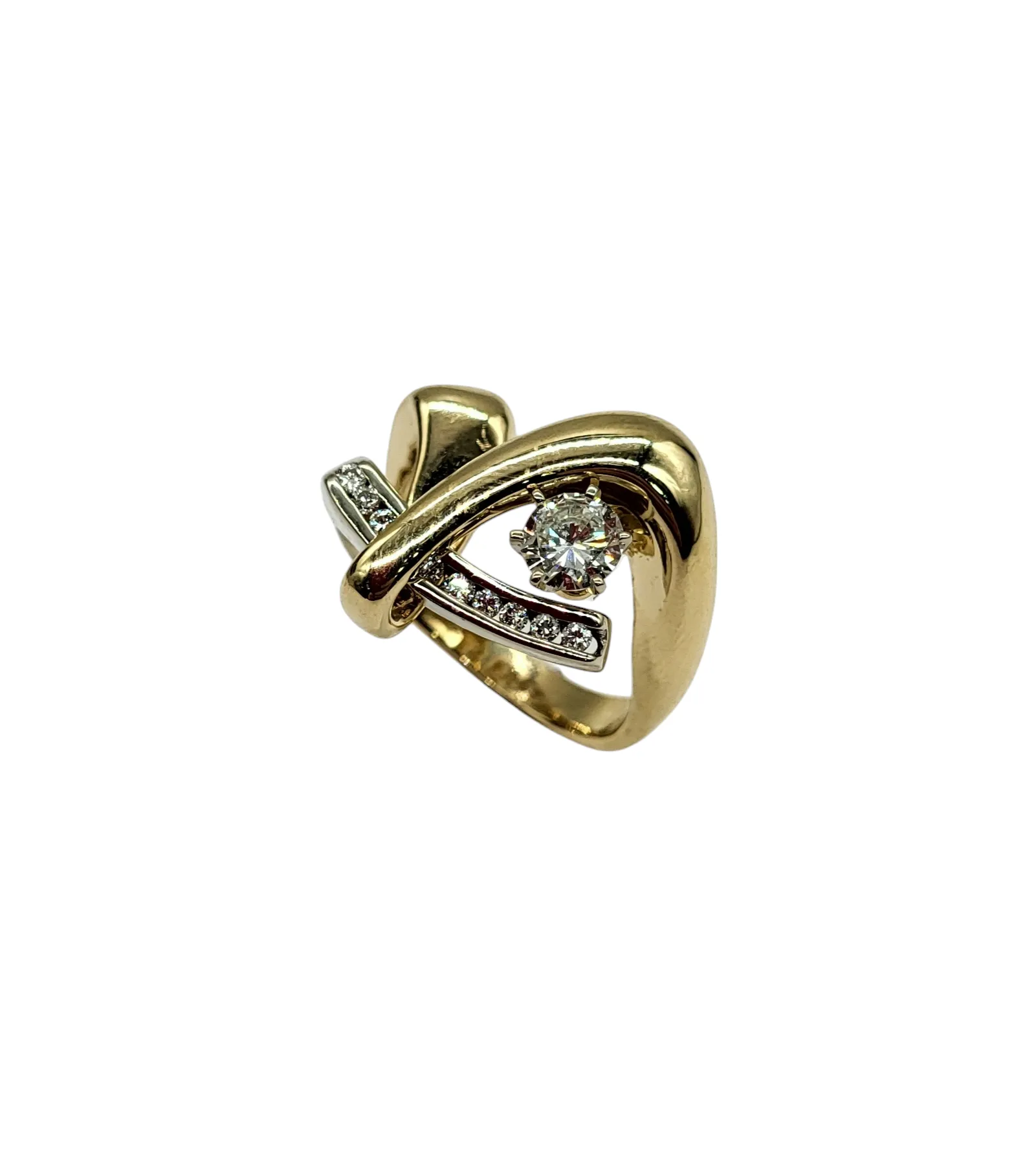 3/4 Carat Diamond Abstract Fashion Ring