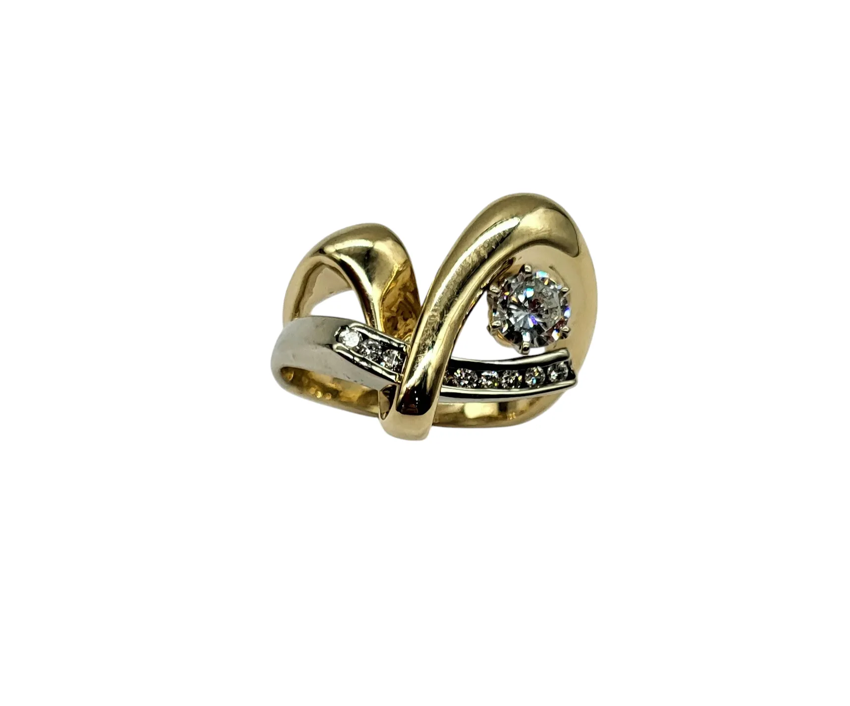 3/4 Carat Diamond Abstract Fashion Ring