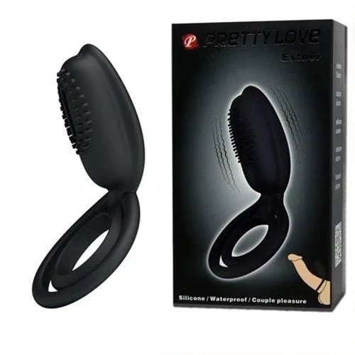 3468M      Cock and Balls Double Ring with Clit Stimulator - LAST CHANCE - Final Closeout!