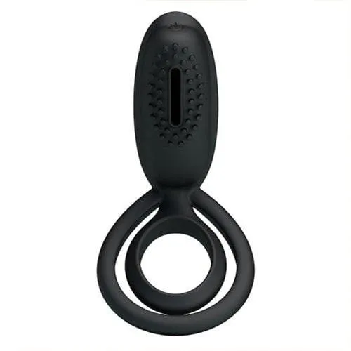 3468M      Cock and Balls Double Ring with Clit Stimulator - LAST CHANCE - Final Closeout!