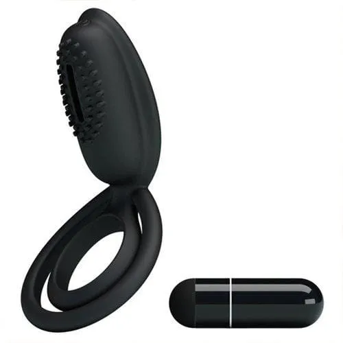 3468M      Cock and Balls Double Ring with Clit Stimulator - LAST CHANCE - Final Closeout!