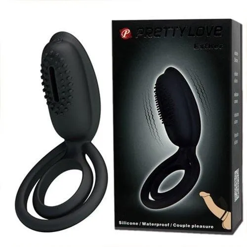 3468M      Cock and Balls Double Ring with Clit Stimulator - LAST CHANCE - Final Closeout!