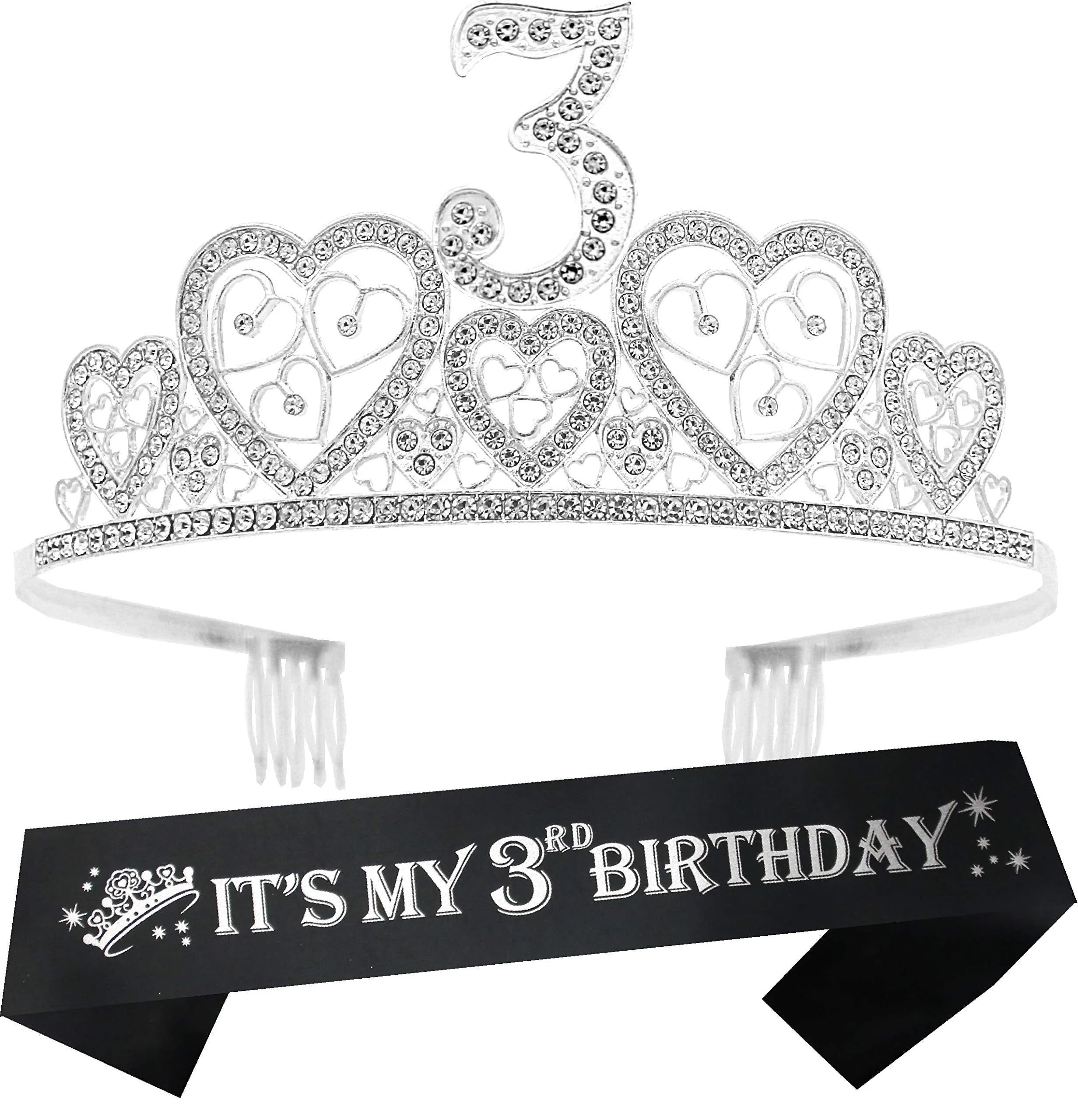 3rd Birthday Sash, 3rd Birthday Tiara, 3rd Birthday Party Supplies, 3rd Birthday, 3rd