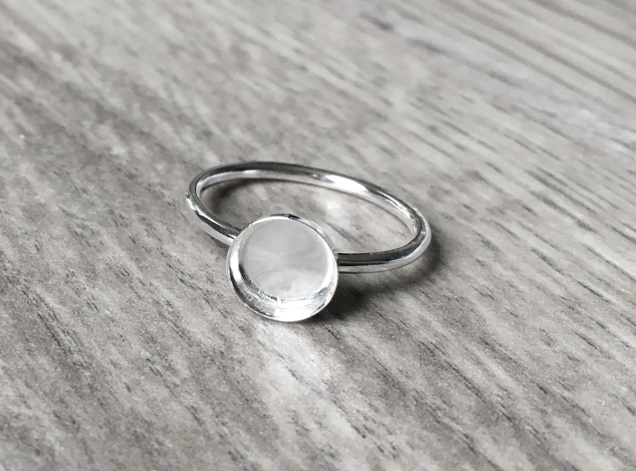 7 mm Ring Blank | Round Bezel Cup Blank Ring