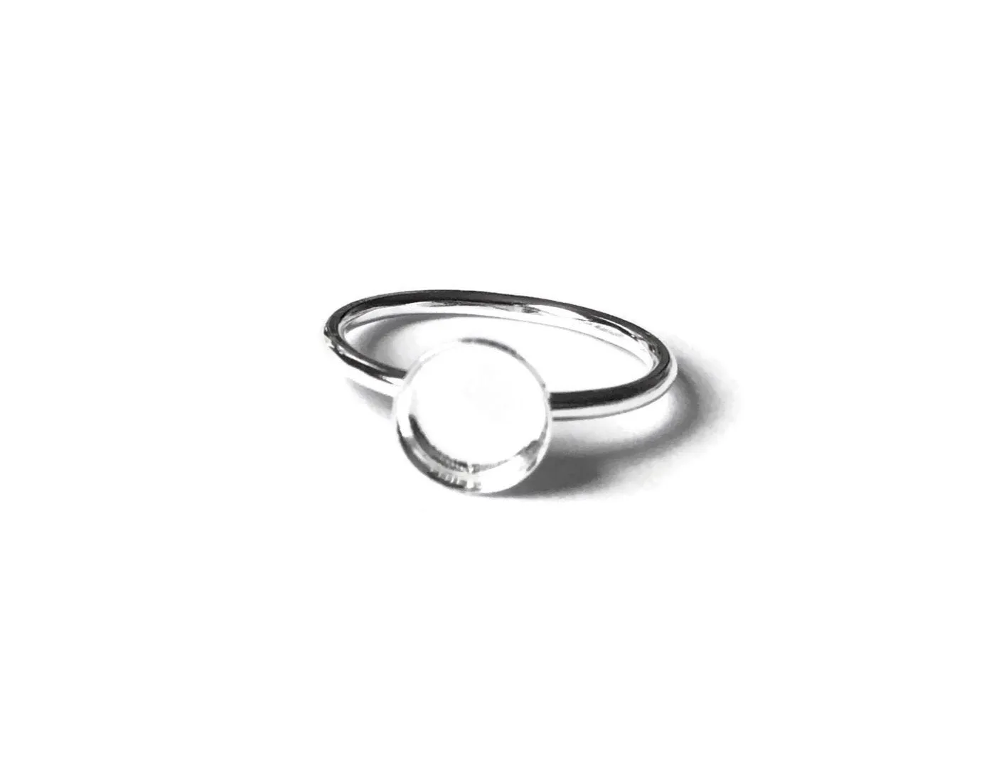 7 mm Ring Blank | Round Bezel Cup Blank Ring