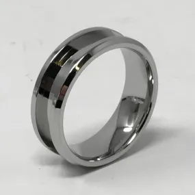 8mm Inlay Stainless Steel Ring Core (Bevelled Edge)