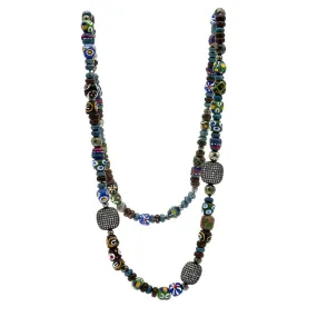 African Beaded Strand Necklace