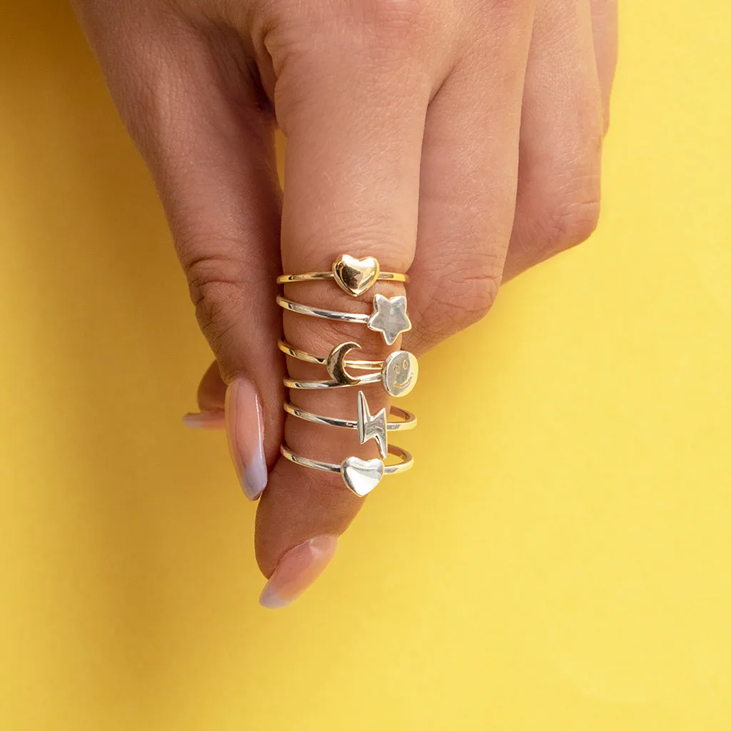 Alex Woo Mini Additions™ Lightning Bolt Stackable Ring