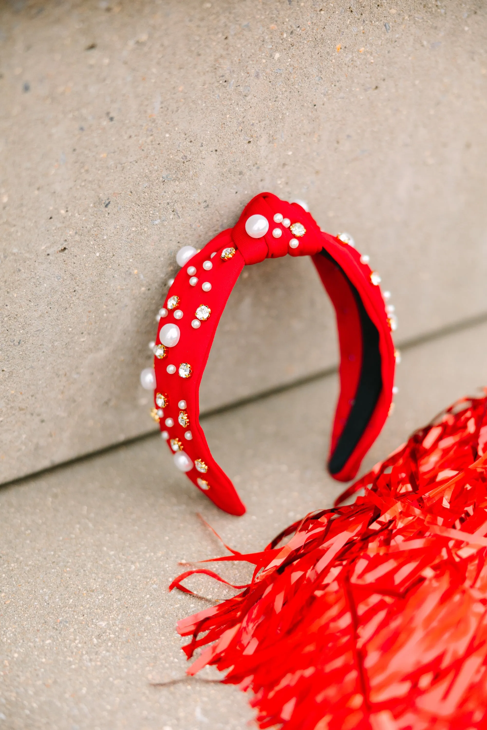 All in Red Embellished Headband