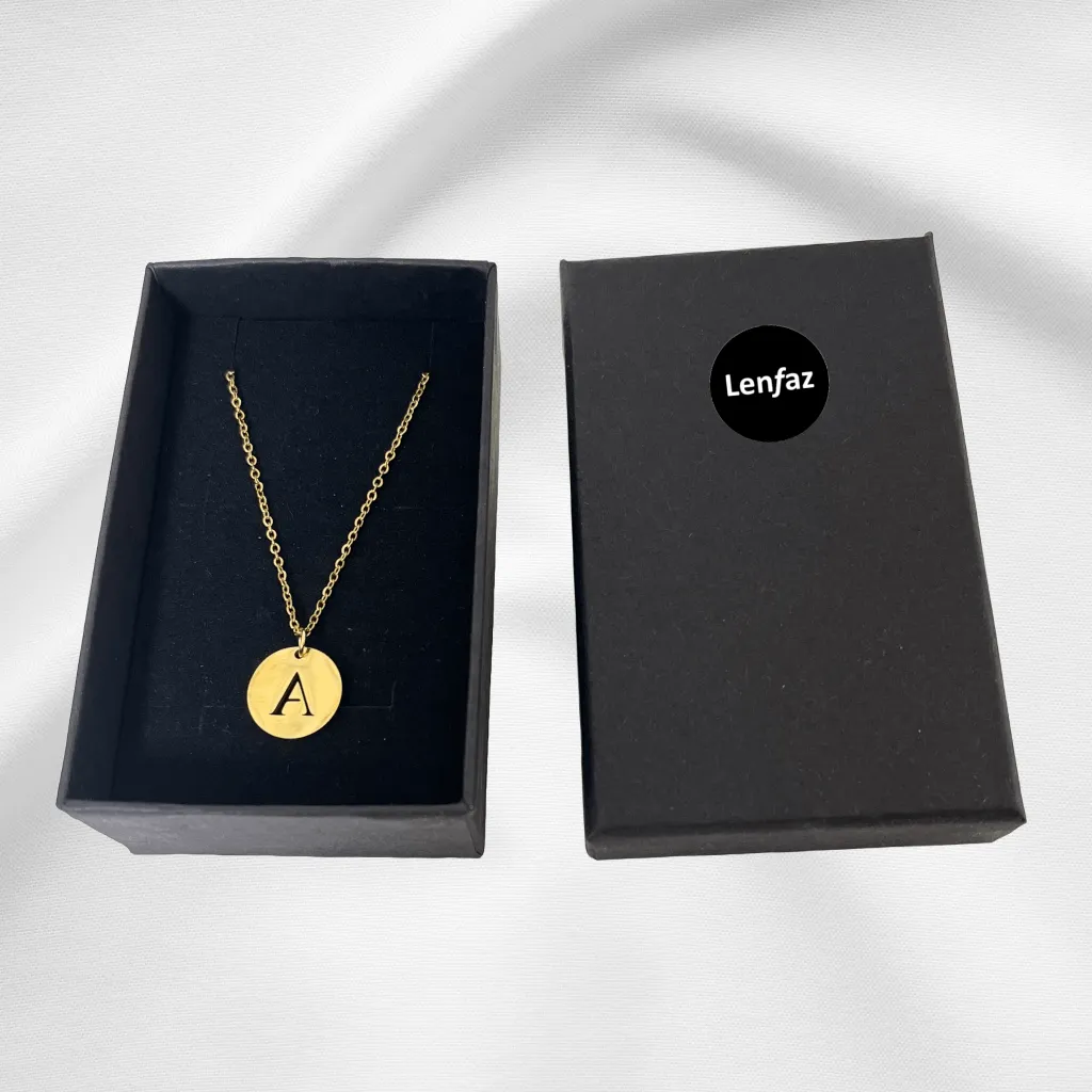 Alphabet Necklace Gold Plated - Letter R