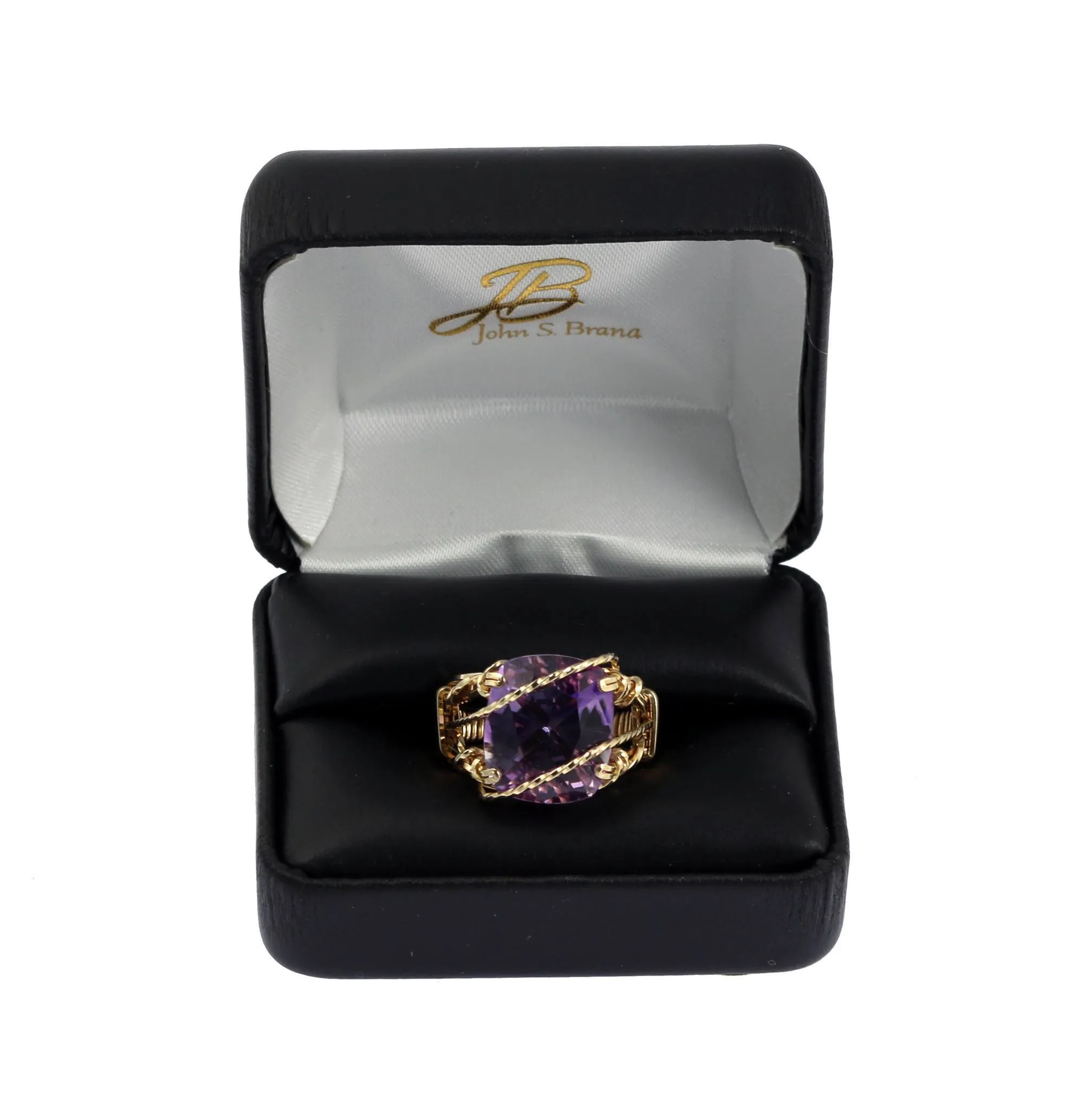 Amethyst 14K Gold-filled Cocktail Ring