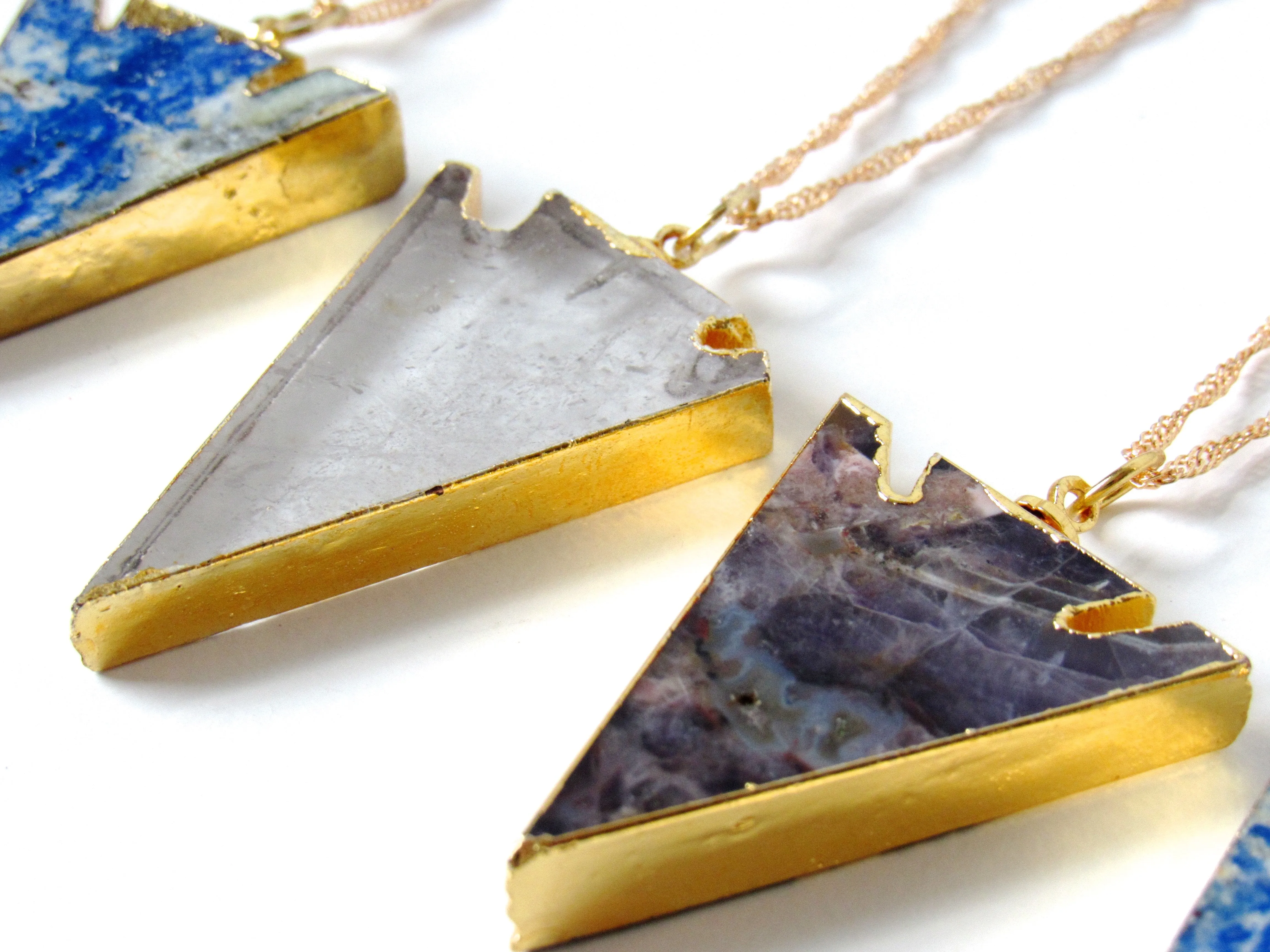 Amethyst Arrowhead Necklaces