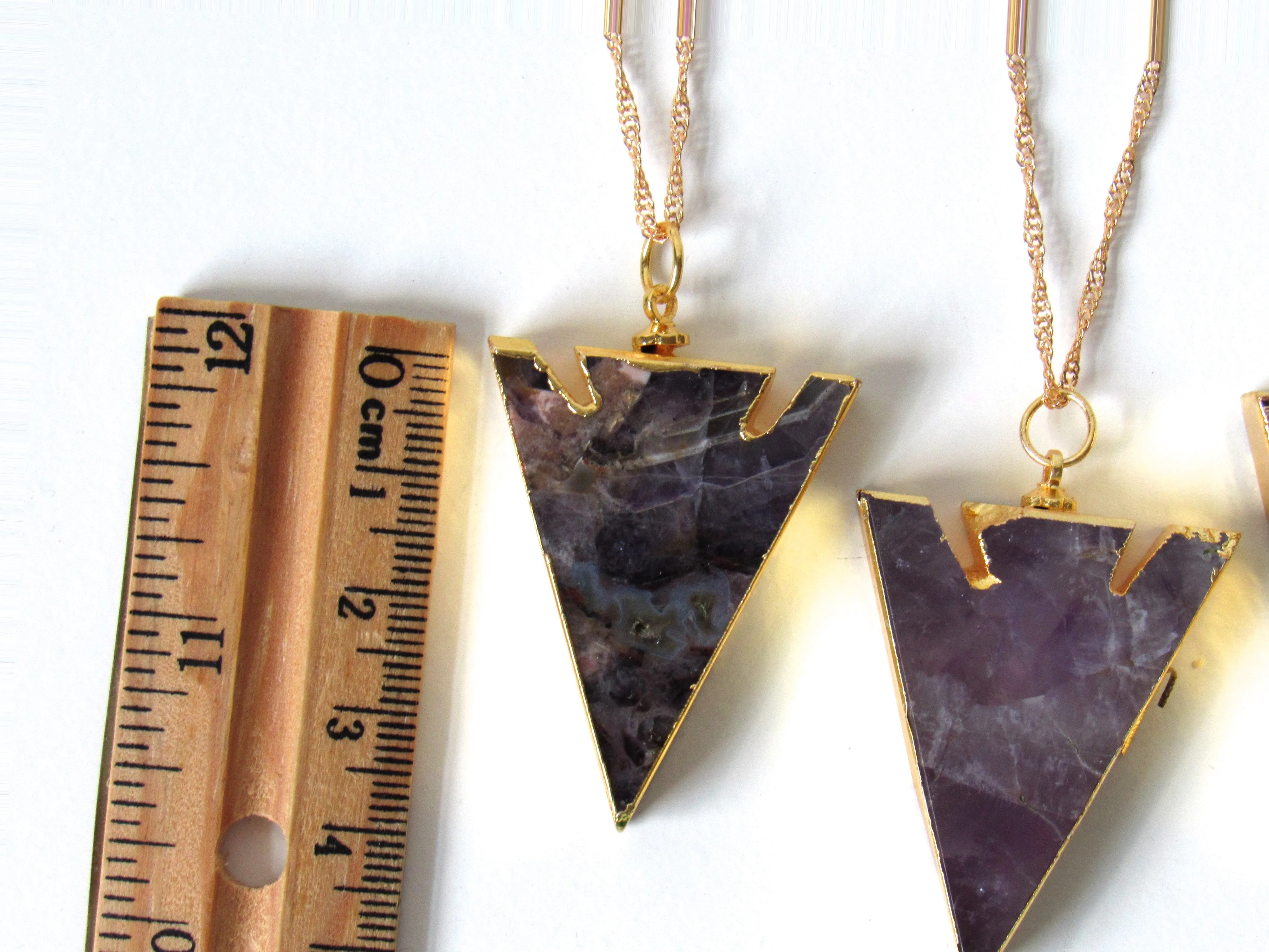 Amethyst Arrowhead Necklaces