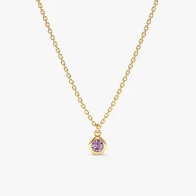 Amethyst Charm Necklace, Vienna