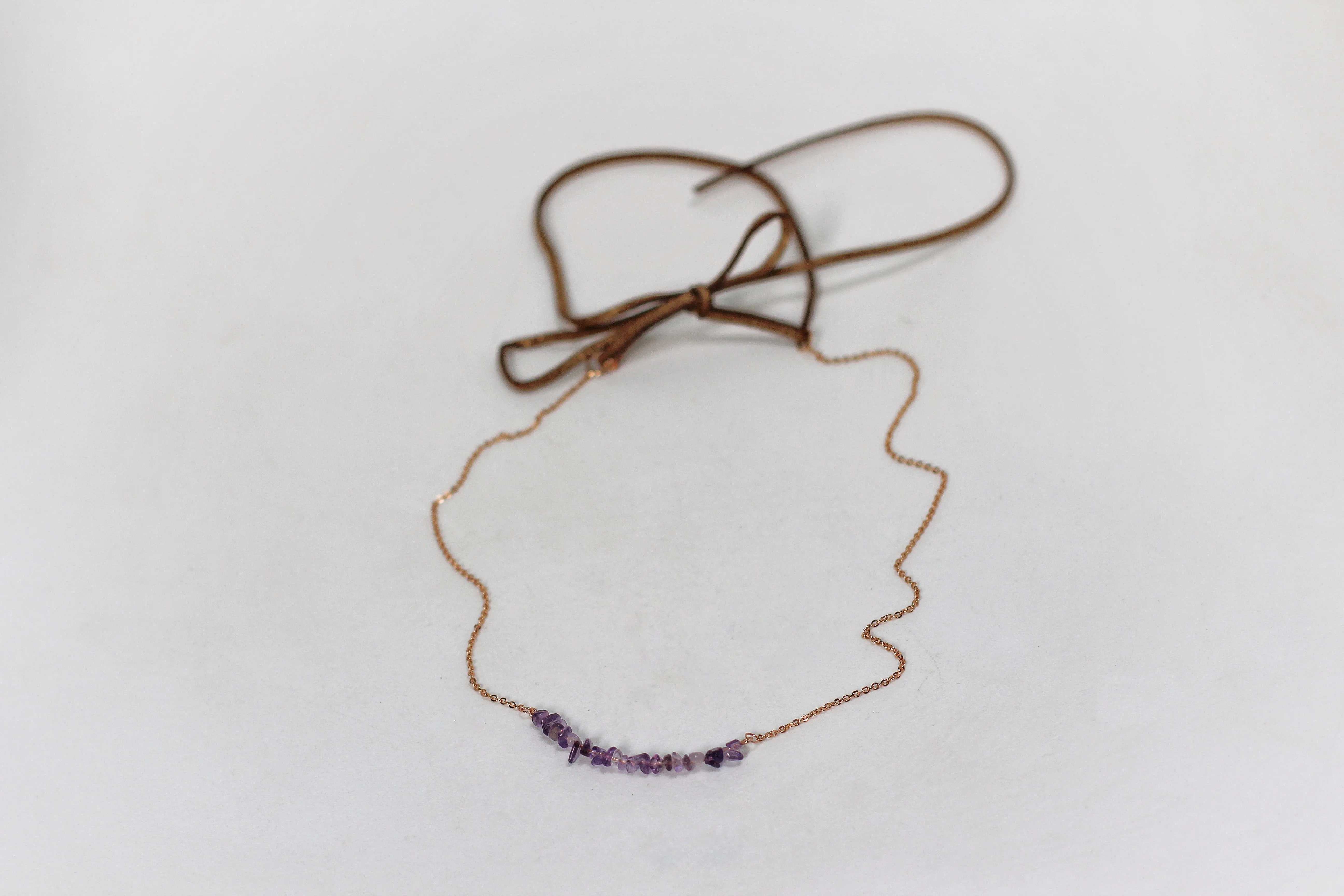 Amethyst Hair Chain