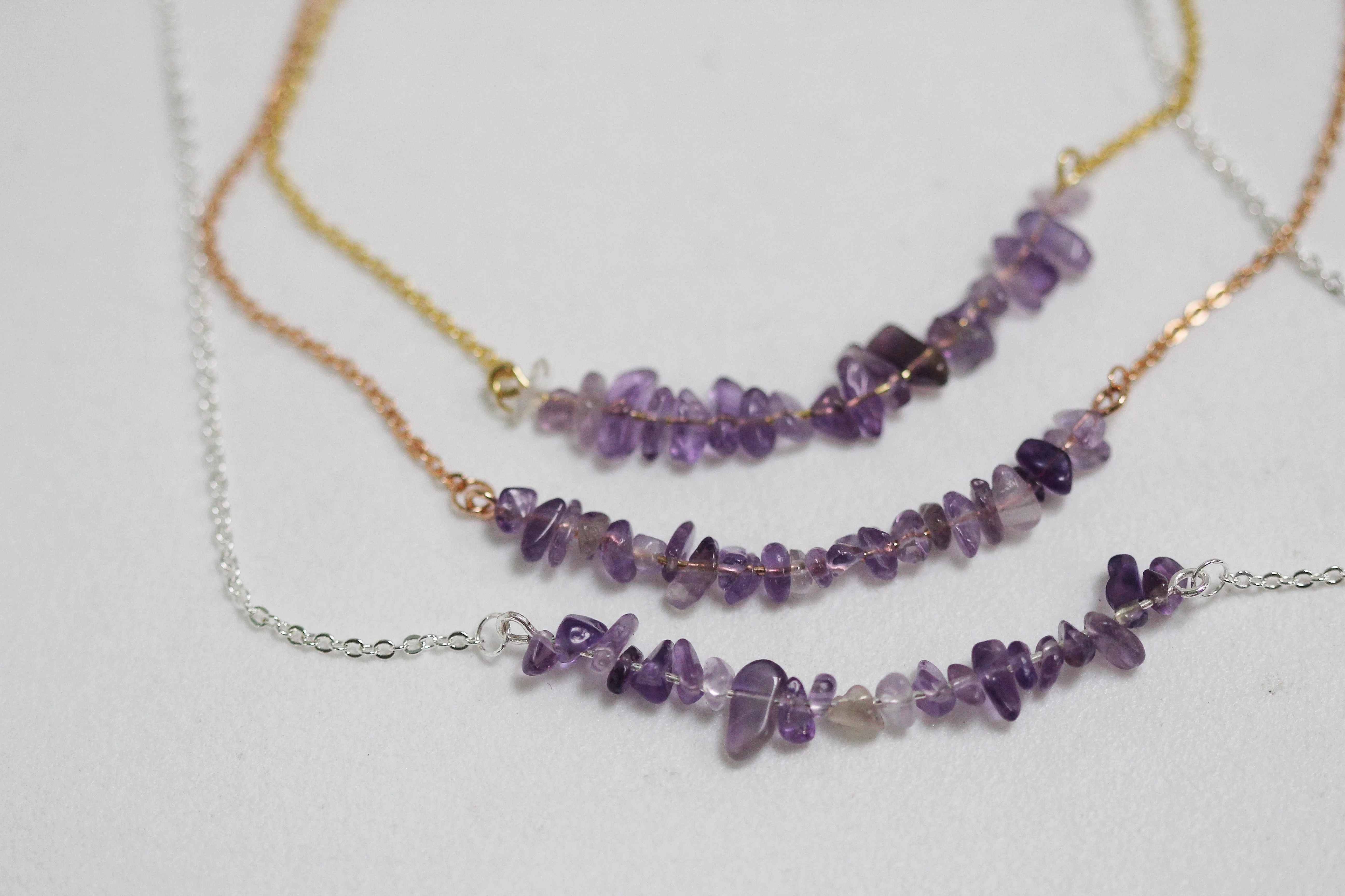 Amethyst Hair Chain