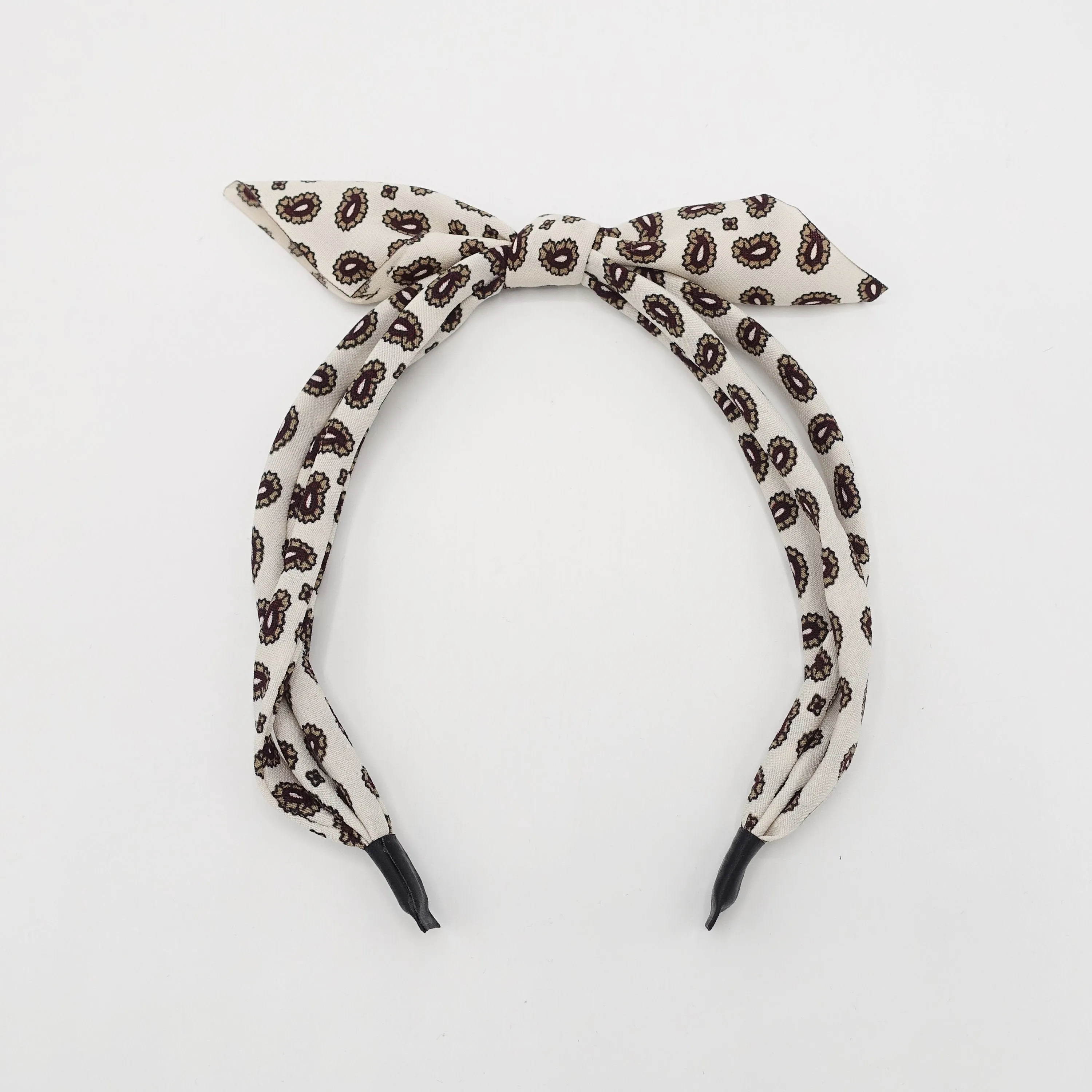 amoeba print bow knot triple fabric strand headband unique thin hairband women hair accessory