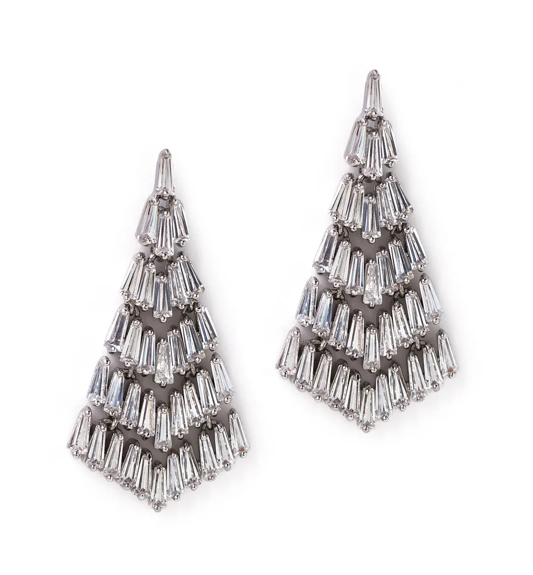 Baguette Chandelier Earrings