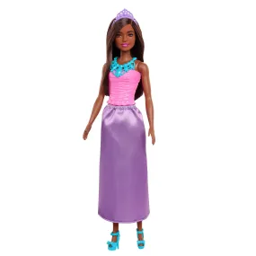 Barbie Dreamtopia Princess Brunette Doll Wearing Purple Skirt, Shoes and Tiara for Kids Ages 3 