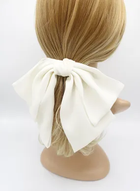 big hair bow, drape hair bow, chiffon hair bow for women