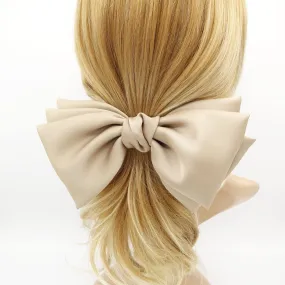 big triple wing hair bow satin double layered bow stylish women hair accessory