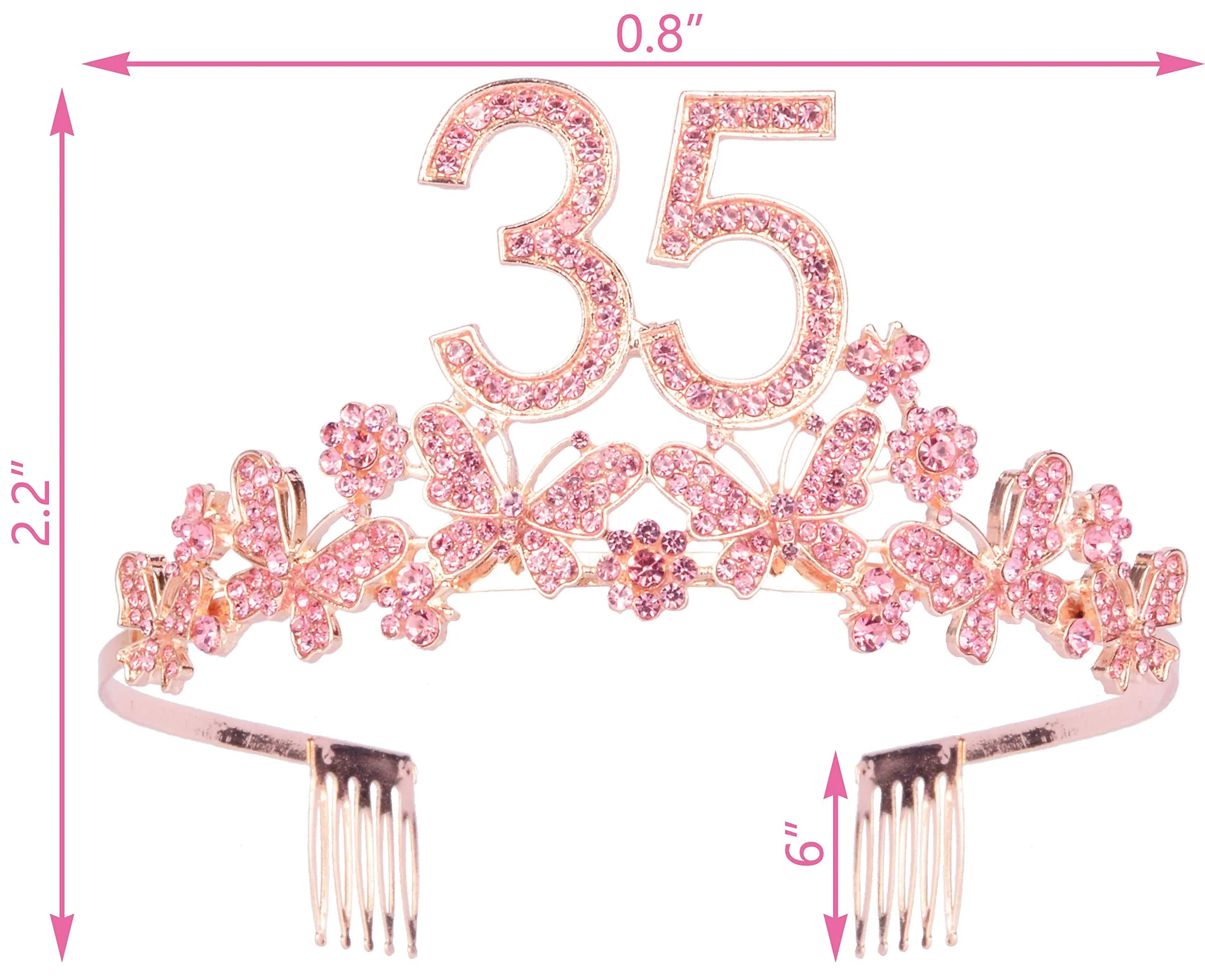 Birthday Decorations 35,35th Tiara,35 Birthday Decorations,35 Tiara,35 Birthday Tiaras