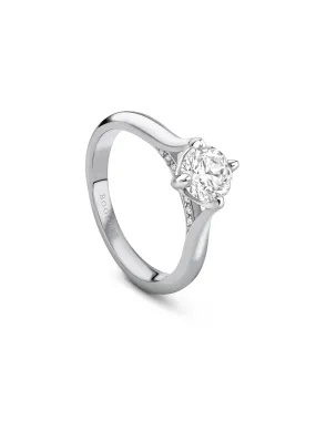 Boodles Brilliance Platinum Diamond Engagement Ring 0.9 Carat FVS2