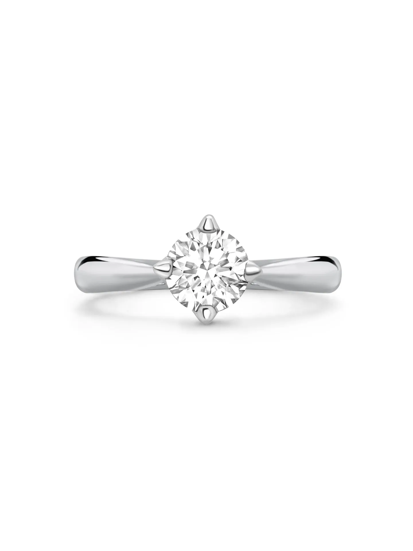 Boodles Brilliance Platinum Diamond Engagement Ring 0.9 Carat FVS2