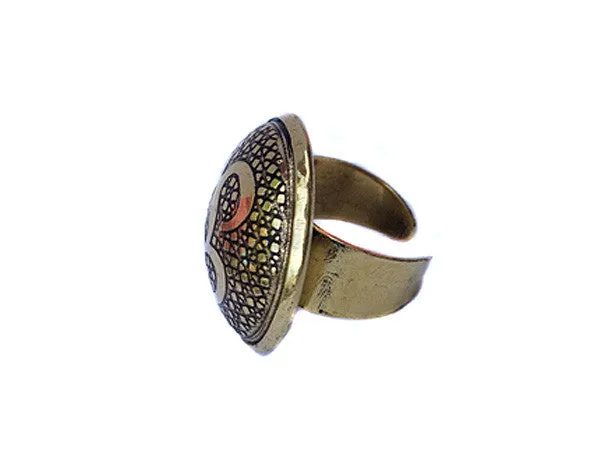 Brass Om Ring