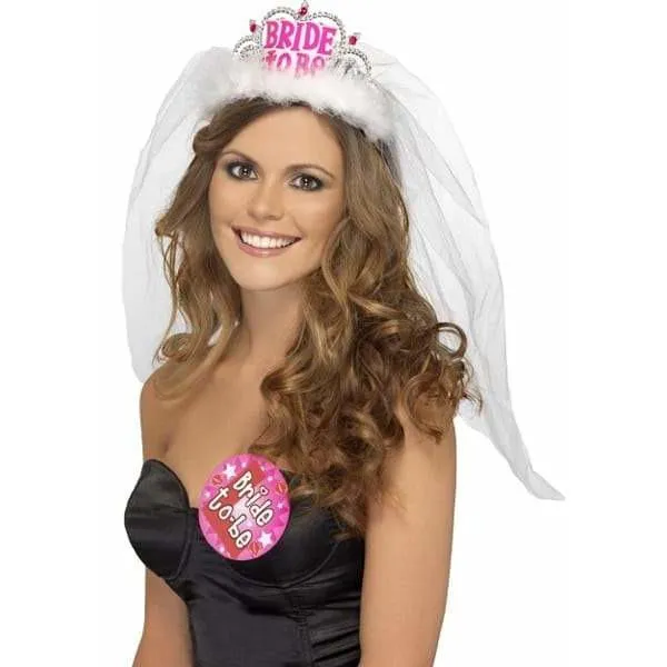 Bride To Be Veil With Tiara