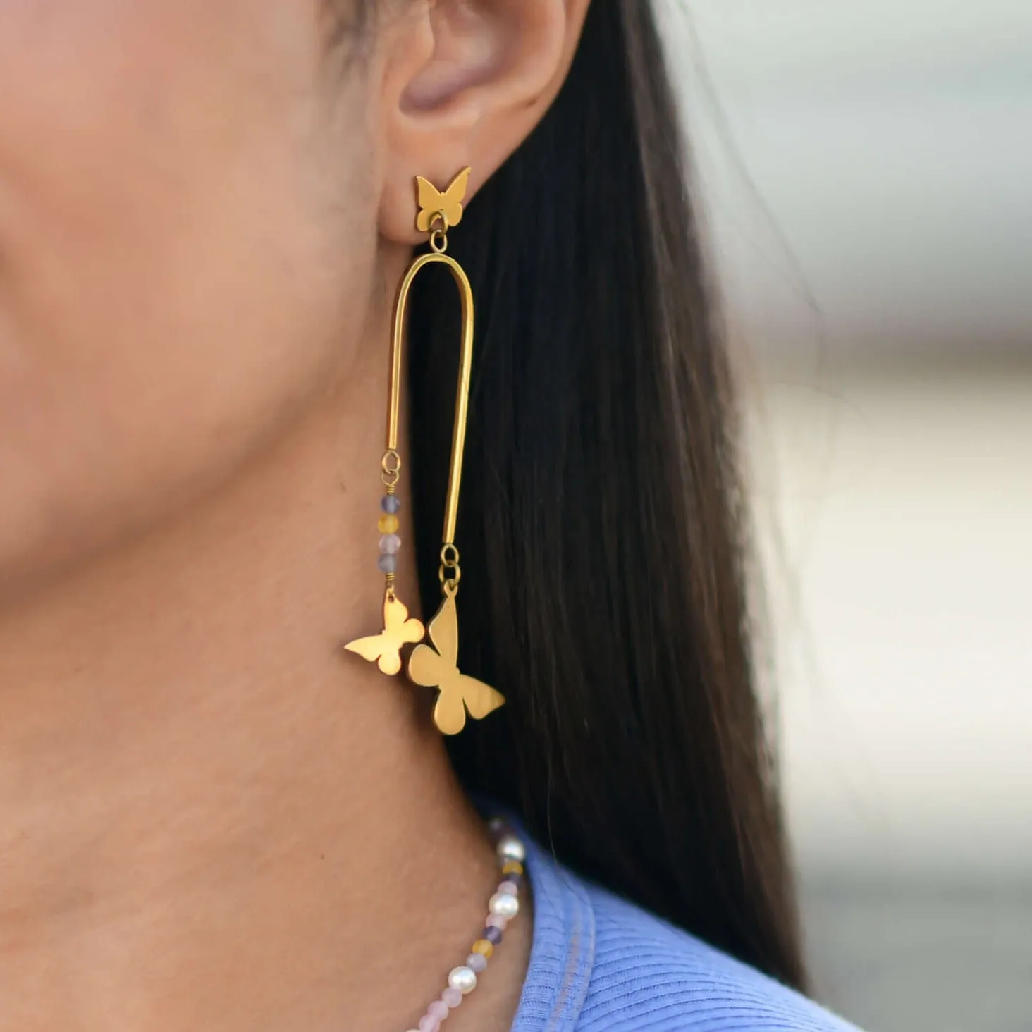 Butterfly Chandelier Earrings