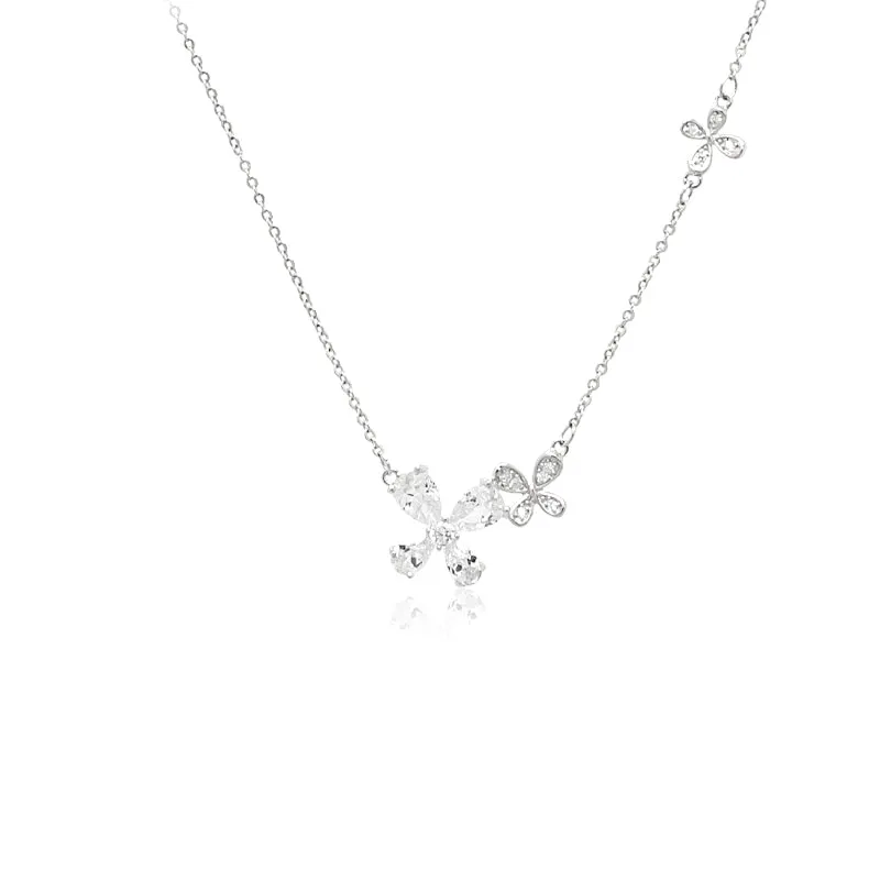 Butterfly Cubic Zirconia Necklace