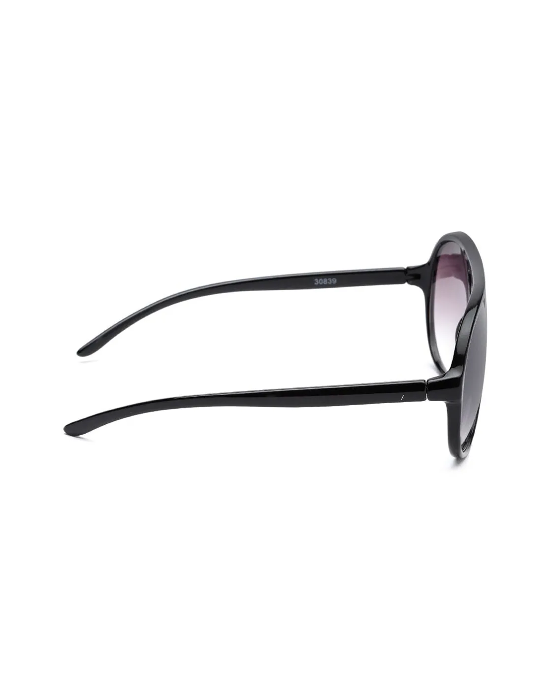 Carlton London Black Lens & Black Browline Sunglasses With Uv Protected Lens For Women