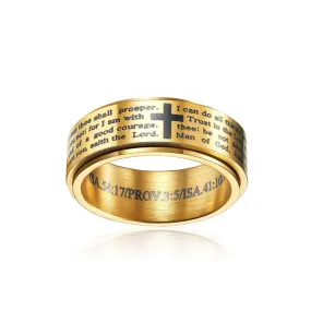 Christian Scripture Spinner Ring