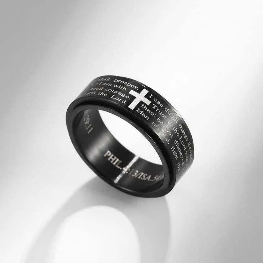 Christian Scripture Spinner Ring