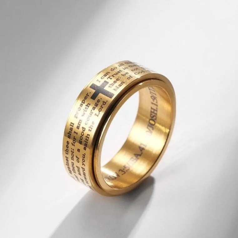 Christian Scripture Spinner Ring