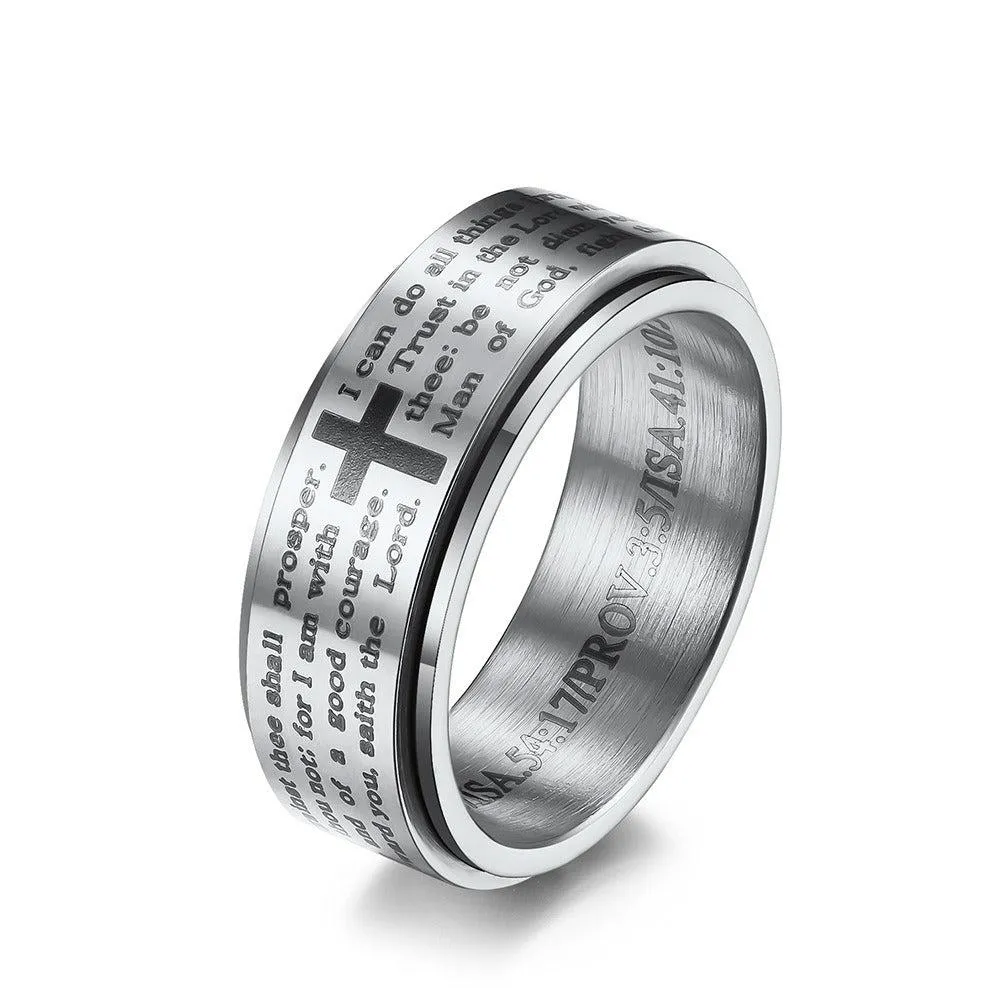 Christian Scripture Spinner Ring