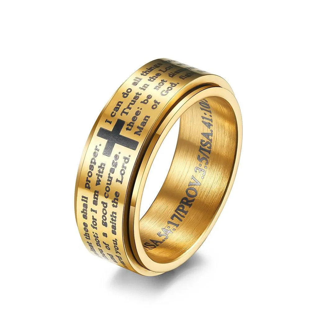 Christian Scripture Spinner Ring