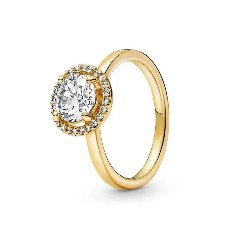 Classic Crown Round Gold Ring