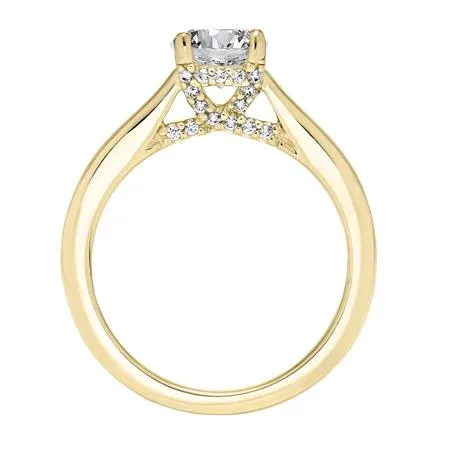 Classic Diamond Solitaire With Surprise Diamonds Engagement Ring