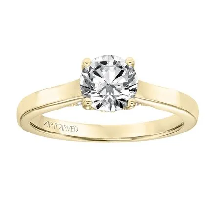 Classic Diamond Solitaire With Surprise Diamonds Engagement Ring