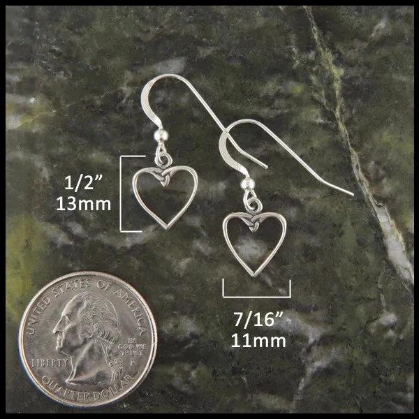 Colleen's Heart Pendant and Earring Set in Silver